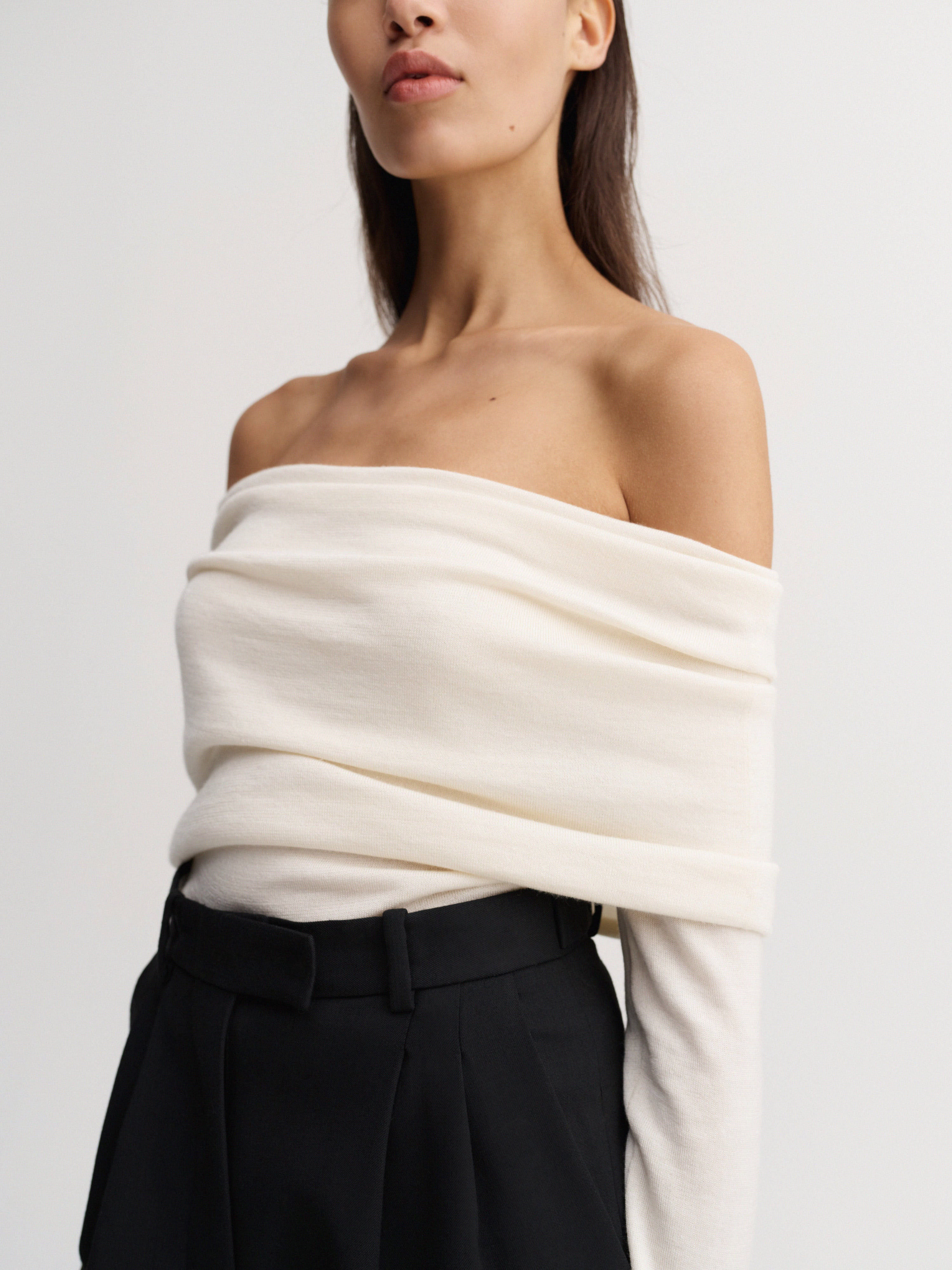 Cara Off Shoulder Top, cream – ALMADA LABEL