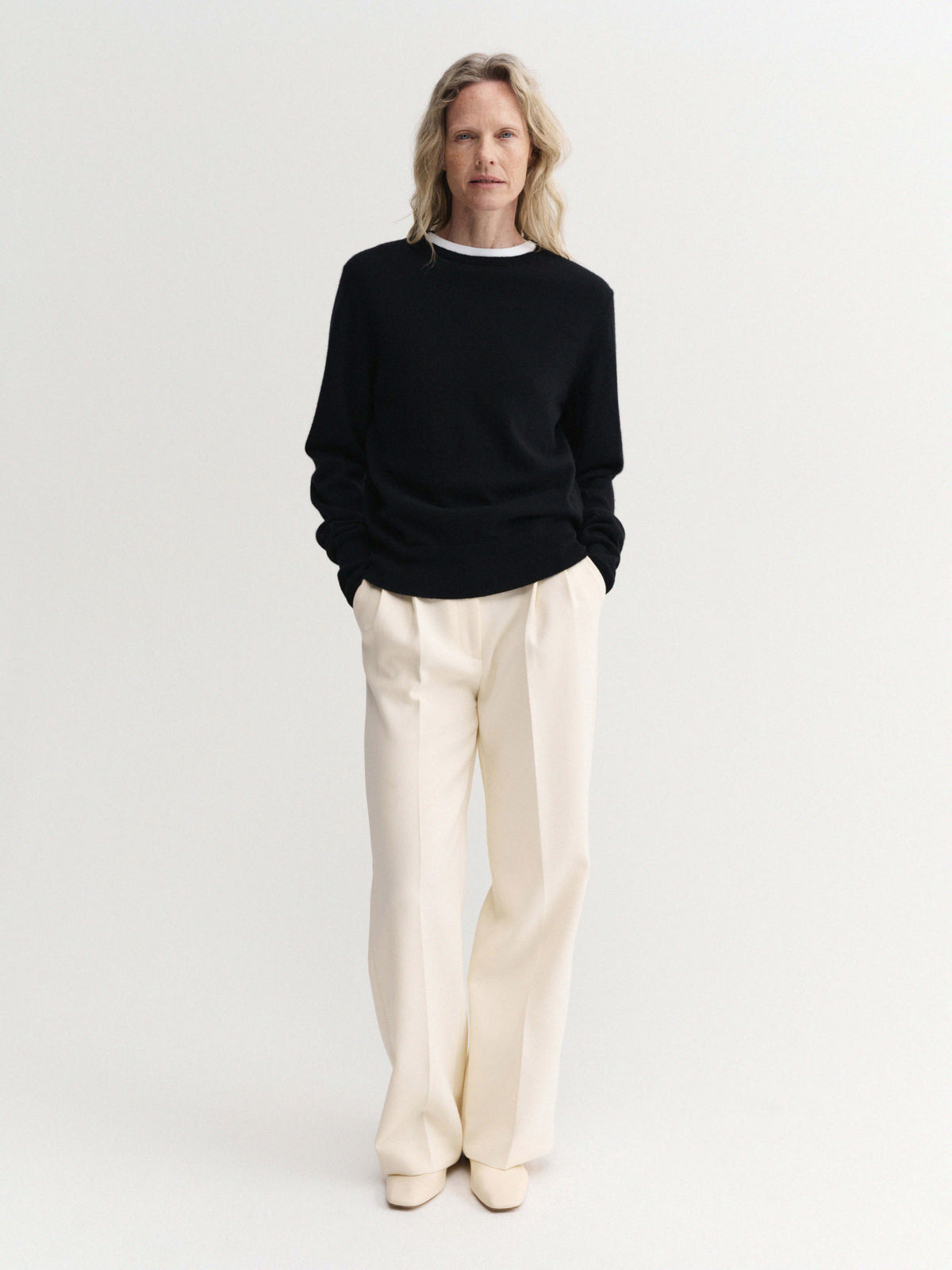 Cecile Crewneck Sweater, black