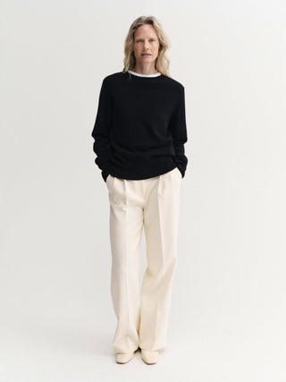 Cecile Crewneck Sweater, black