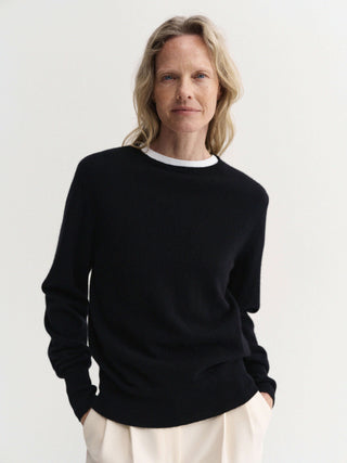 Cecile Crewneck Sweater, black