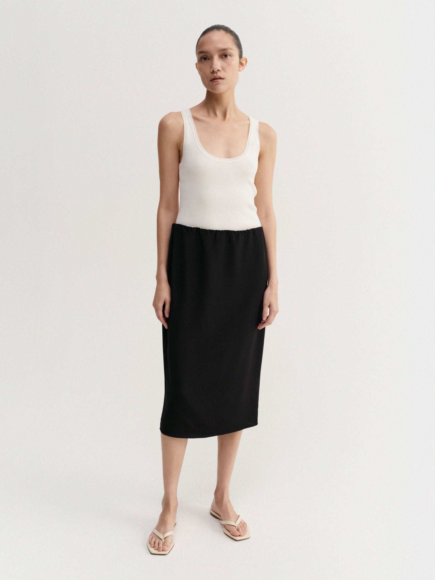 Cia Silk Skirt, black