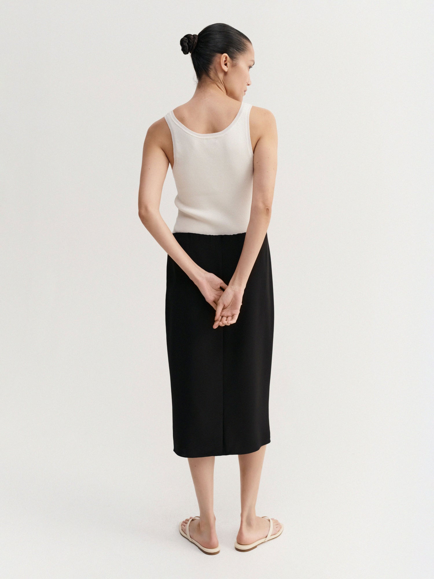 Cia Silk Skirt, black