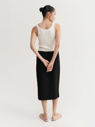 Cia Silk Skirt, black