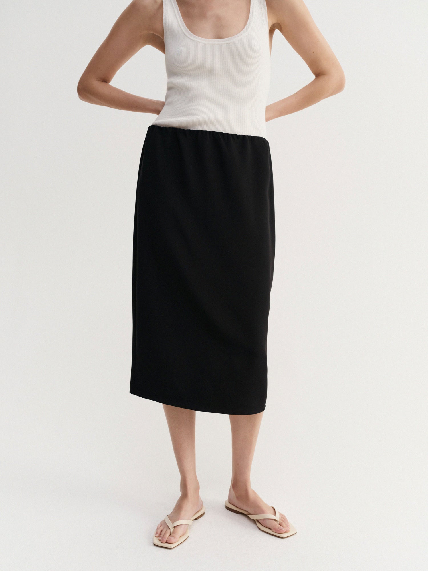 Cia Silk Skirt, black