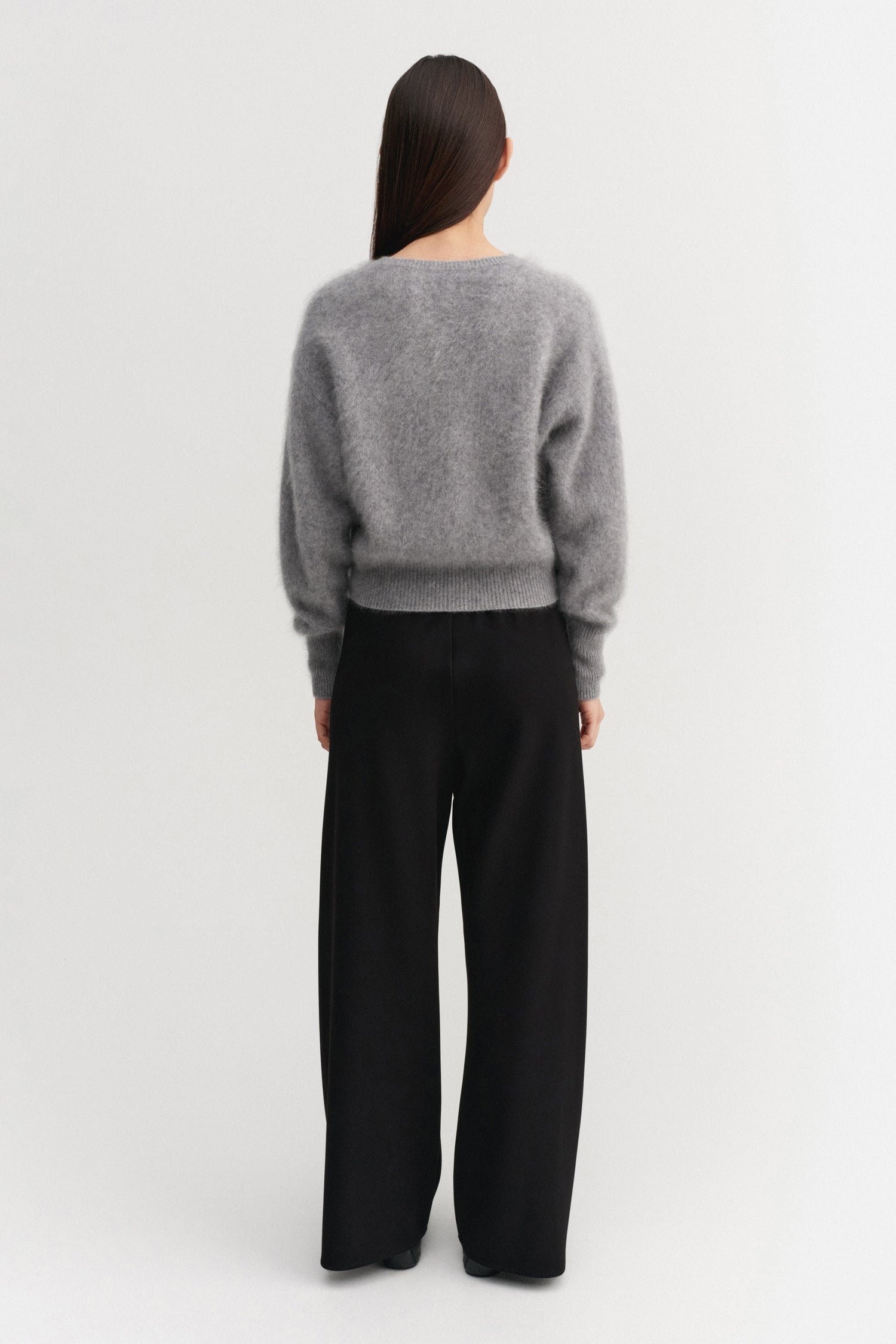 Coco Gebürstete Strickjacke, grau