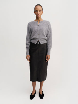 Coco Brushed Cardigan, grey