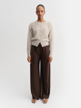 Coco Brushed Cardigan, taupe