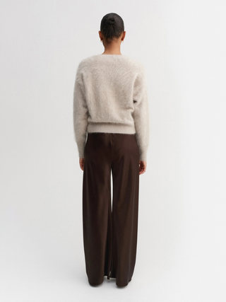 Coco Brushed Cardigan, taupe