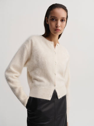 Coco Brushed Cardigan, vanilla