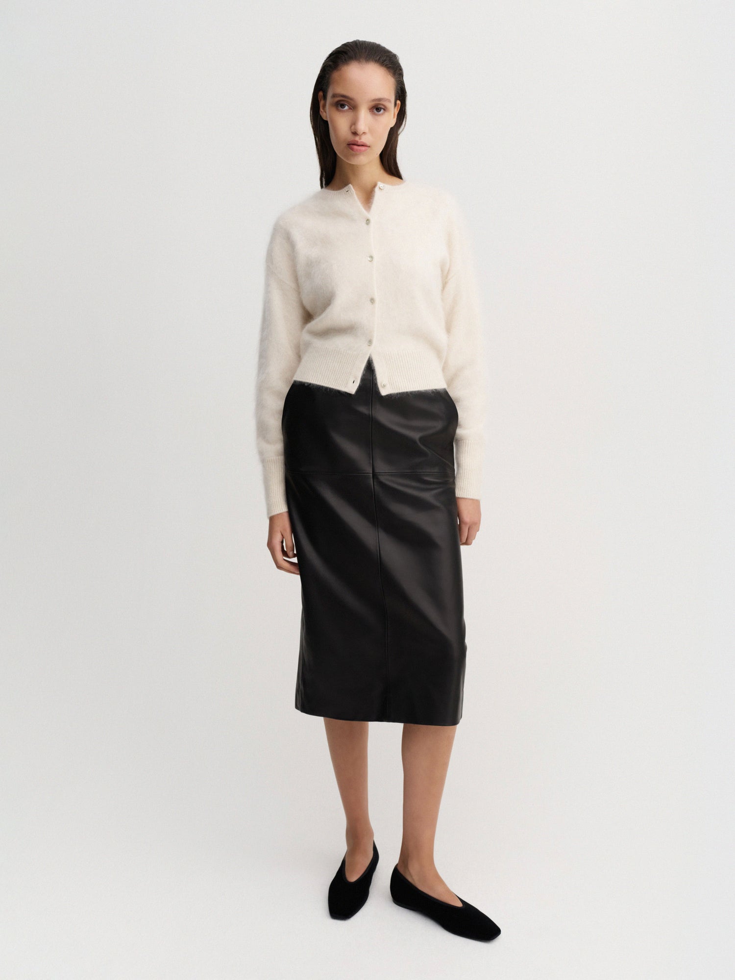 Coco Brushed Cardigan, vanilla