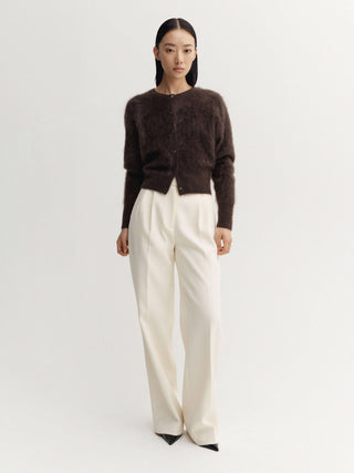 Coco brushed Cardigan, choco