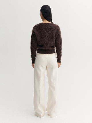 Coco brushed Cardigan, choco