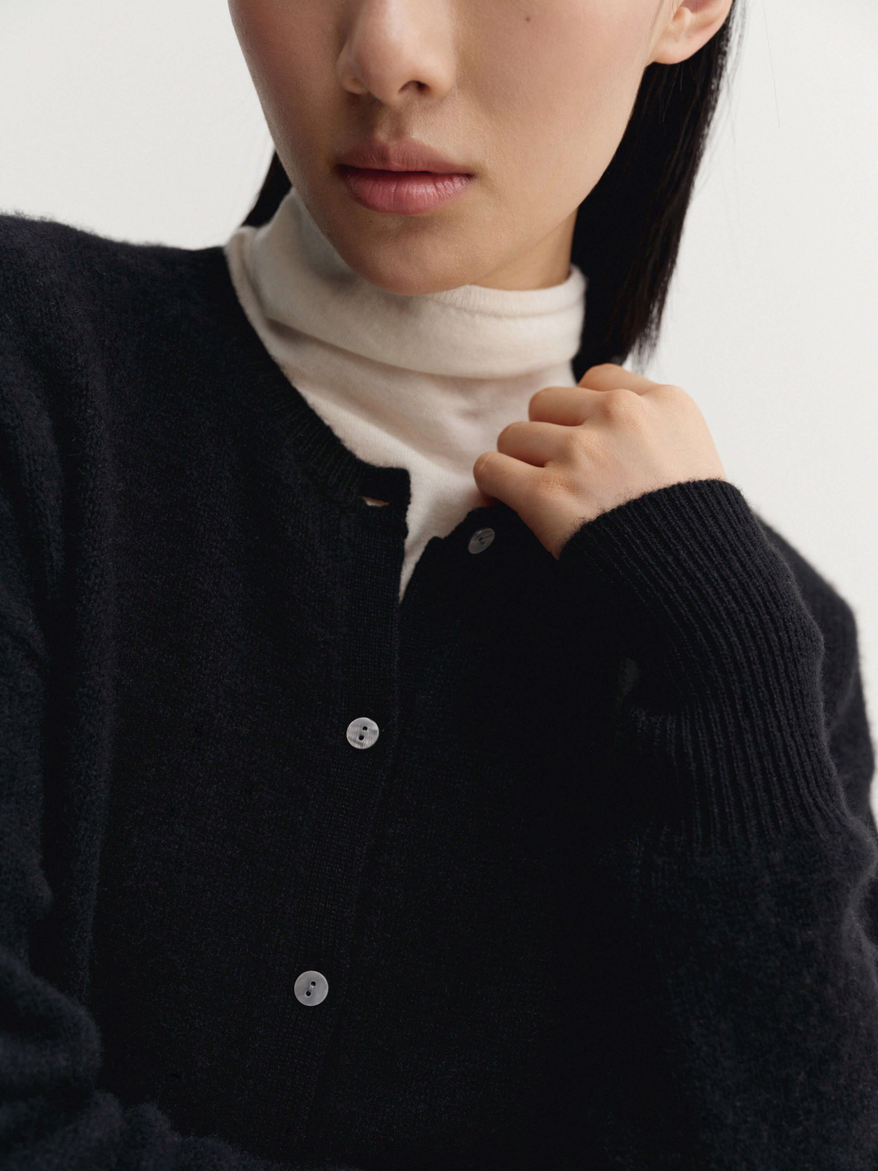 Coco Cardigan, black – ALMADA LABEL