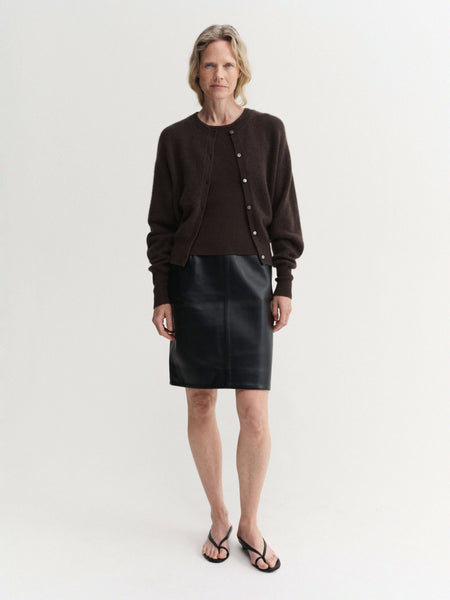 Coco Cardigan, chocolate – ALMADA LABEL