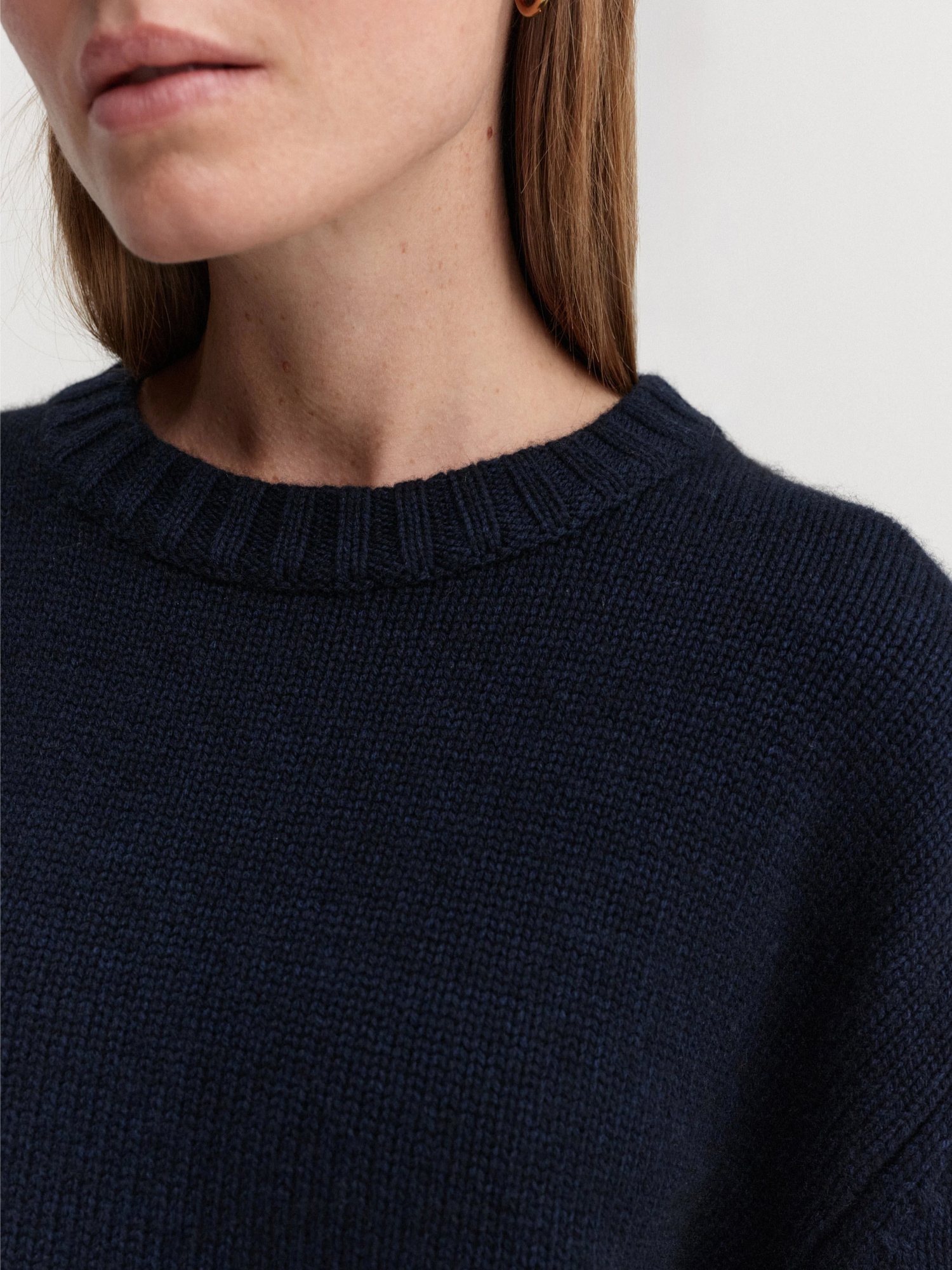 Cru Crewneck Sweater, navy