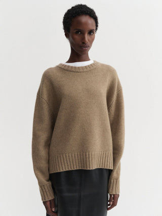 Cru Crewneck Sweater, hazel