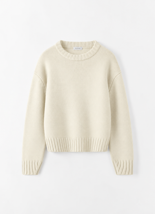 Cru Crewneck Sweater, vanilla