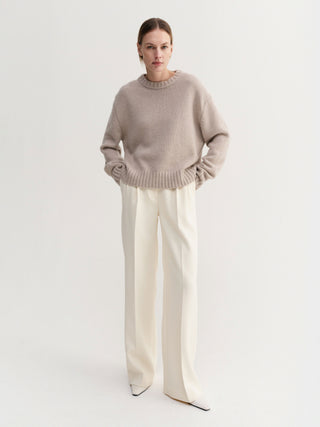 Cru Crewneck Sweater, taupe