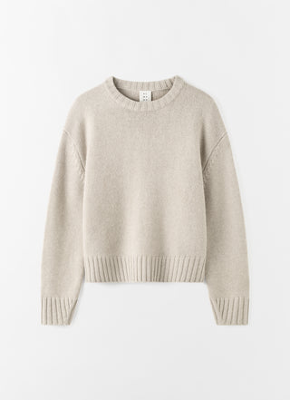 Cru Crewneck Sweater, taupe