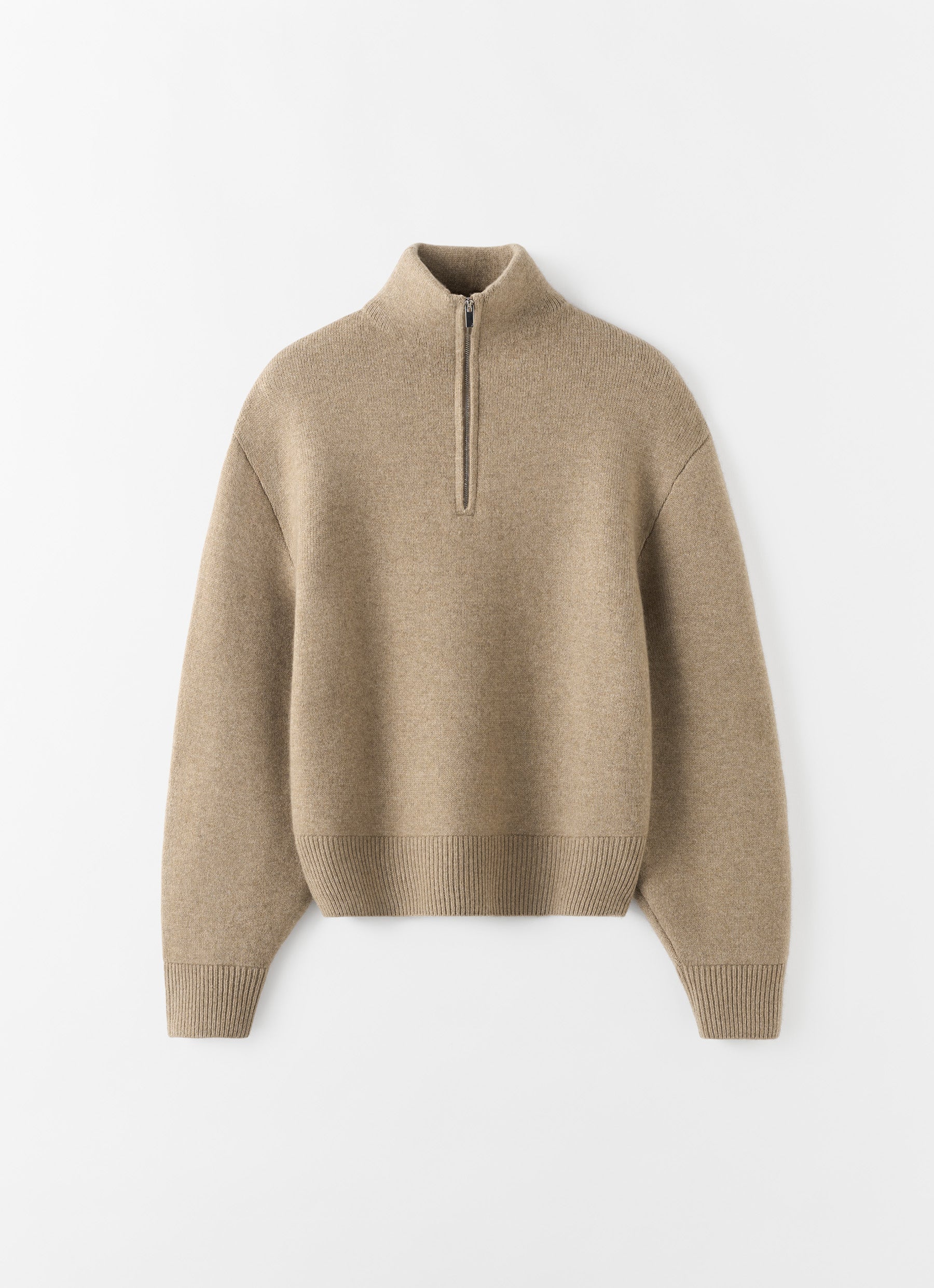 Dana Half Zip Sweater, hazel – ALMADA LABEL