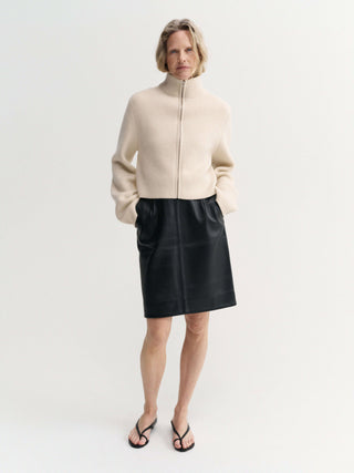 Danni Zip Cardigan, vanilla