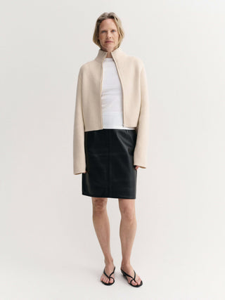 Danni Zip Cardigan, vanilla