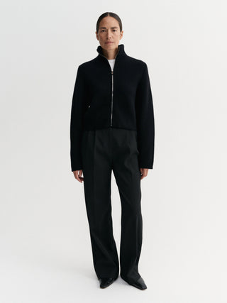 Danni Zip Cardigan, black