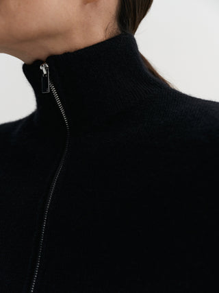 Danni Zip Cardigan, black