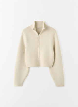 Danni Zip Cardigan, vanilla