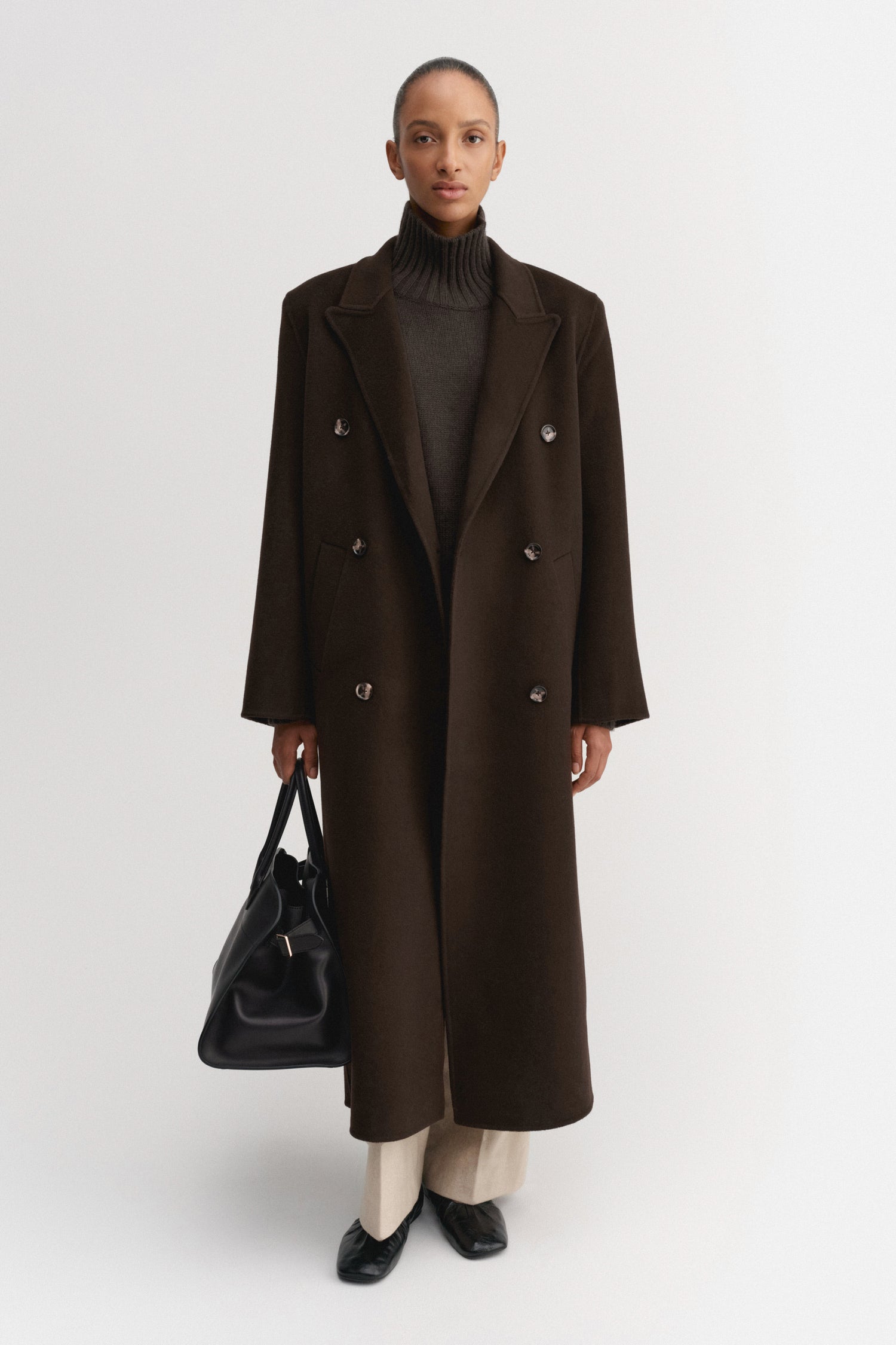 Deja Doublé Coat, chocolate