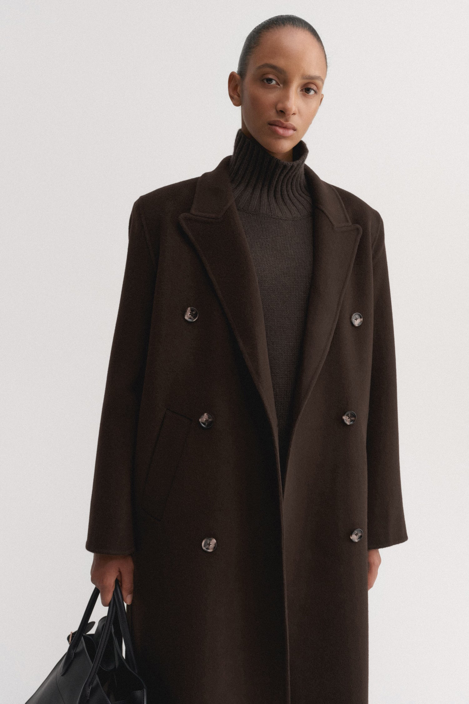 Deja Doublé Coat, chocolate