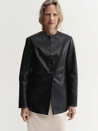 Dorothy Leather Jacket, black