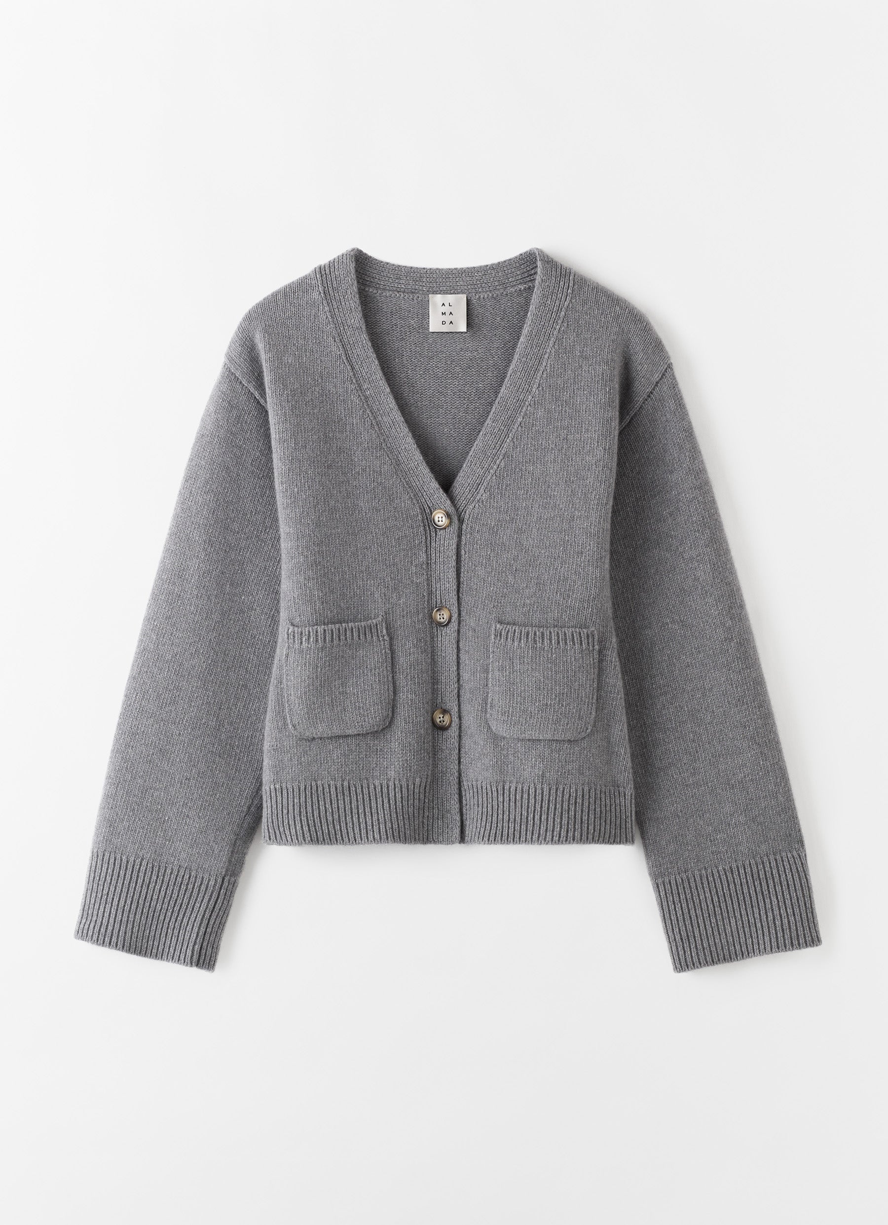 ARGUE 90‘s WOOL CARDIGAN（GRAY） サイズ2 Drea Cardigan, grey – ALMADA LABEL