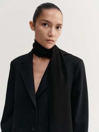 Duni Silk Scarf, black