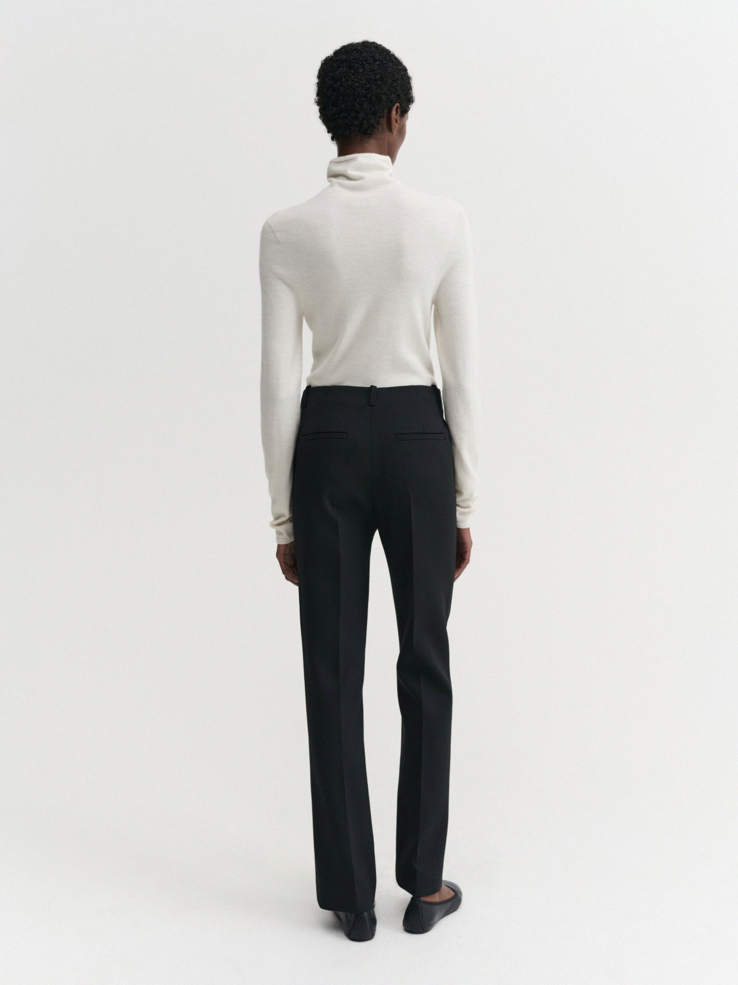 Farra Turtleneck Top, cream