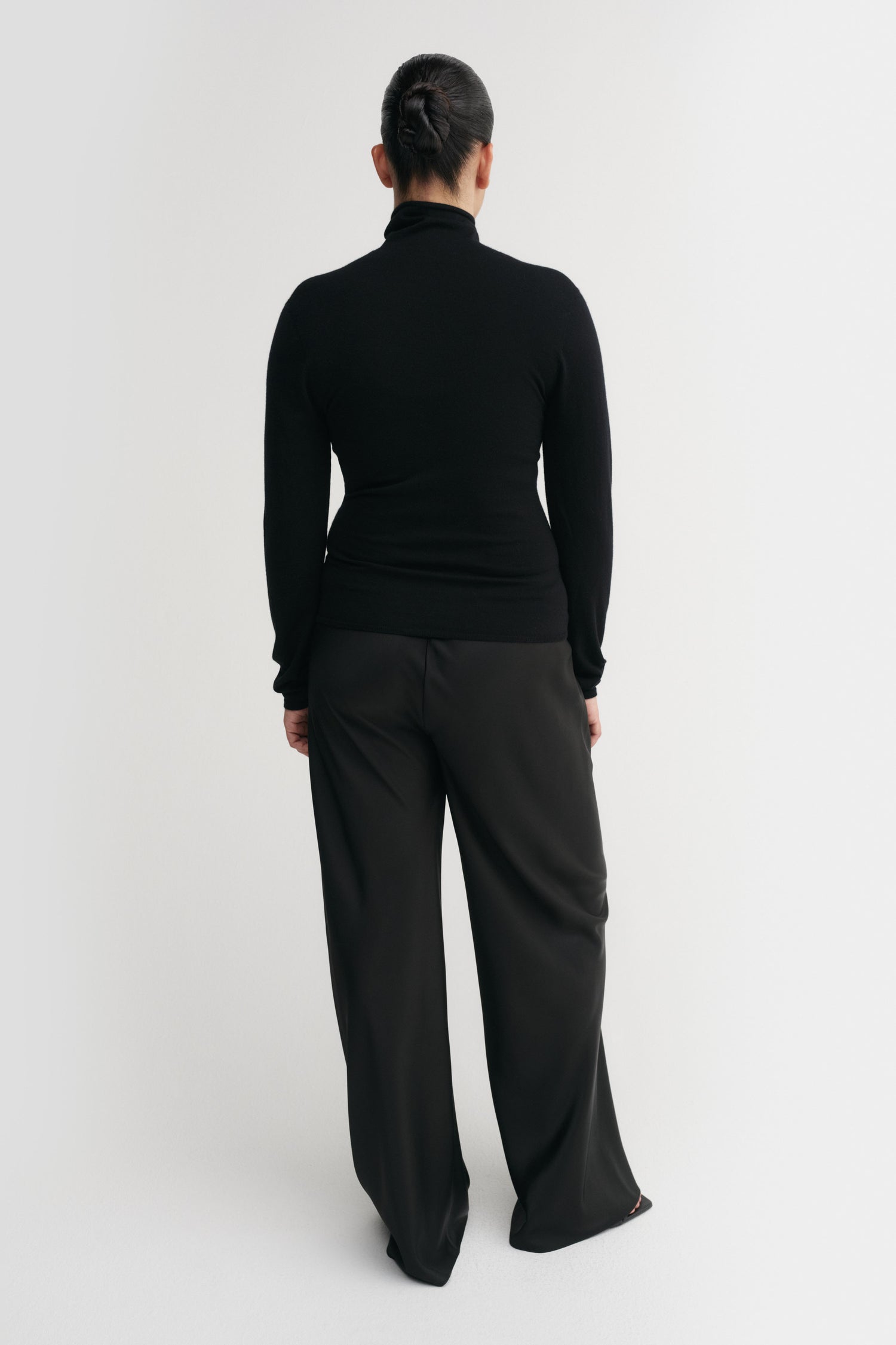 Farra Turtleneck Top, black