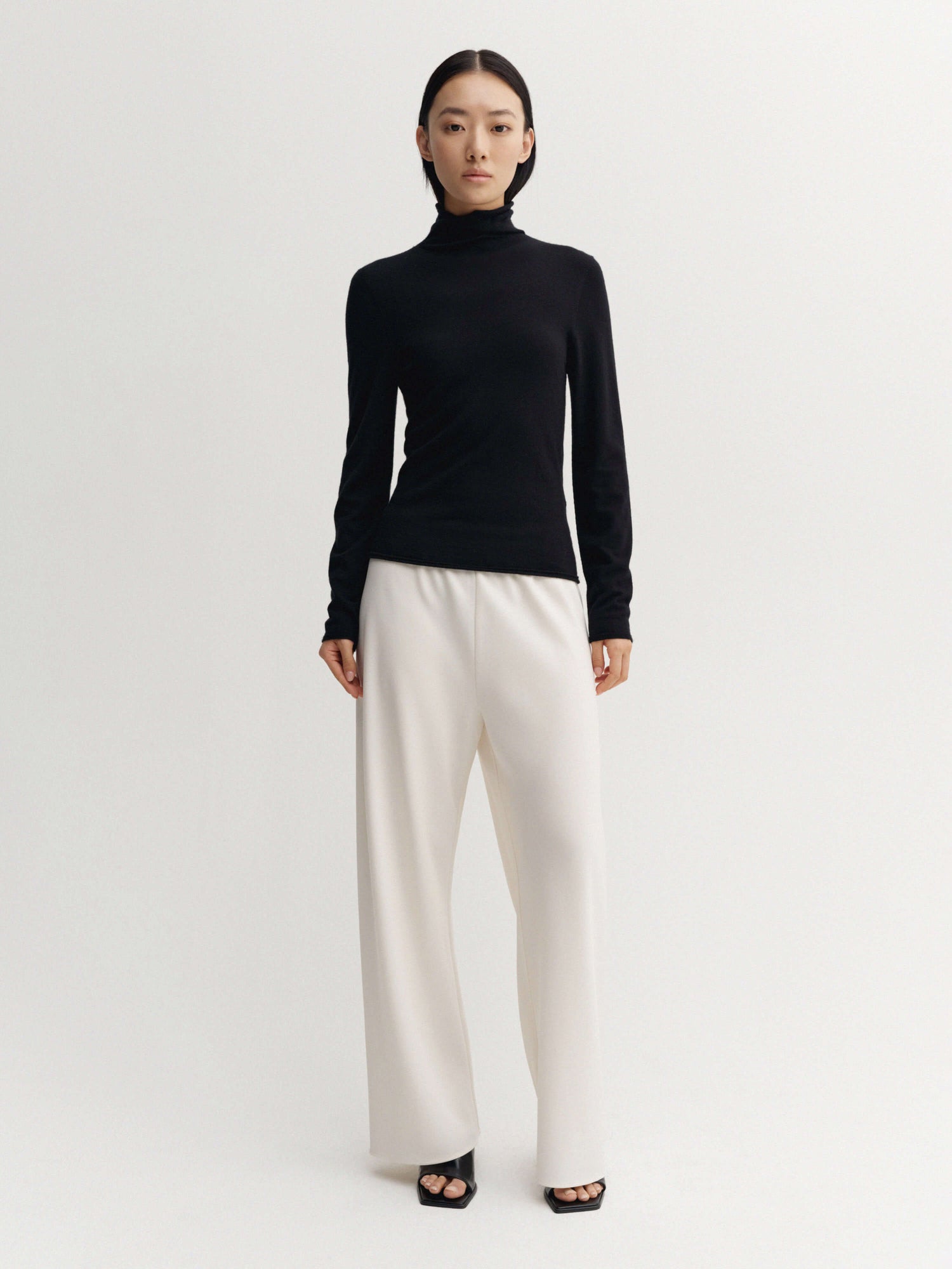 Farra Turtleneck Top, black