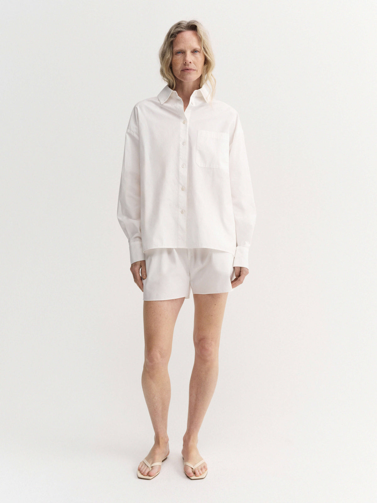 Finn Poplin Shirt, white
