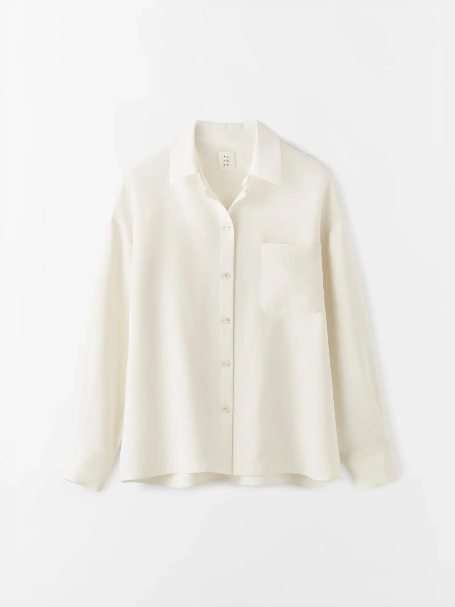 Finn Crepe Shirt, cream