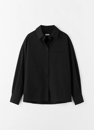 Finn Poplin Shirt, black