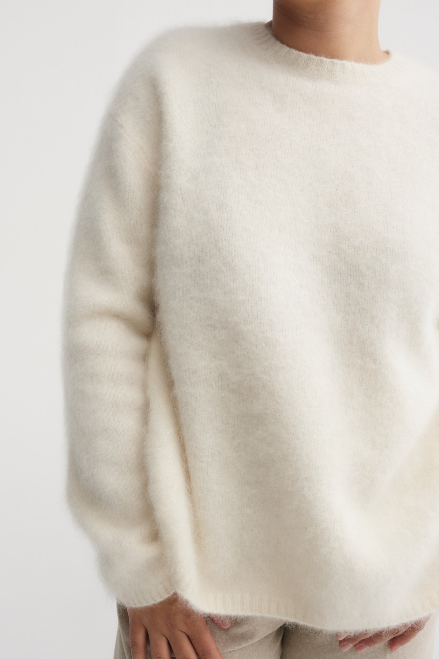 Floy Cashmere Sweater, cream