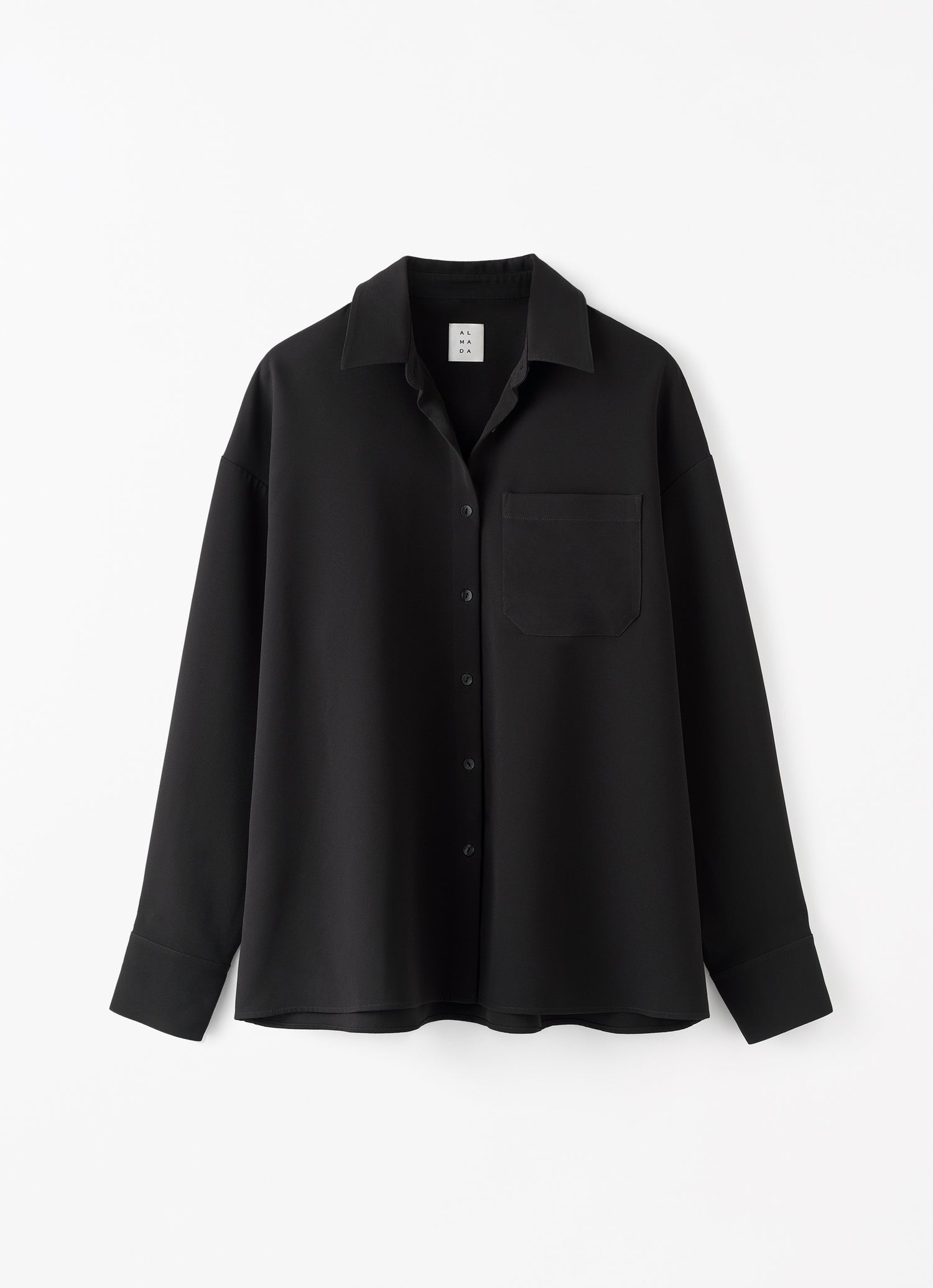 Finn Crepe Shirt, black