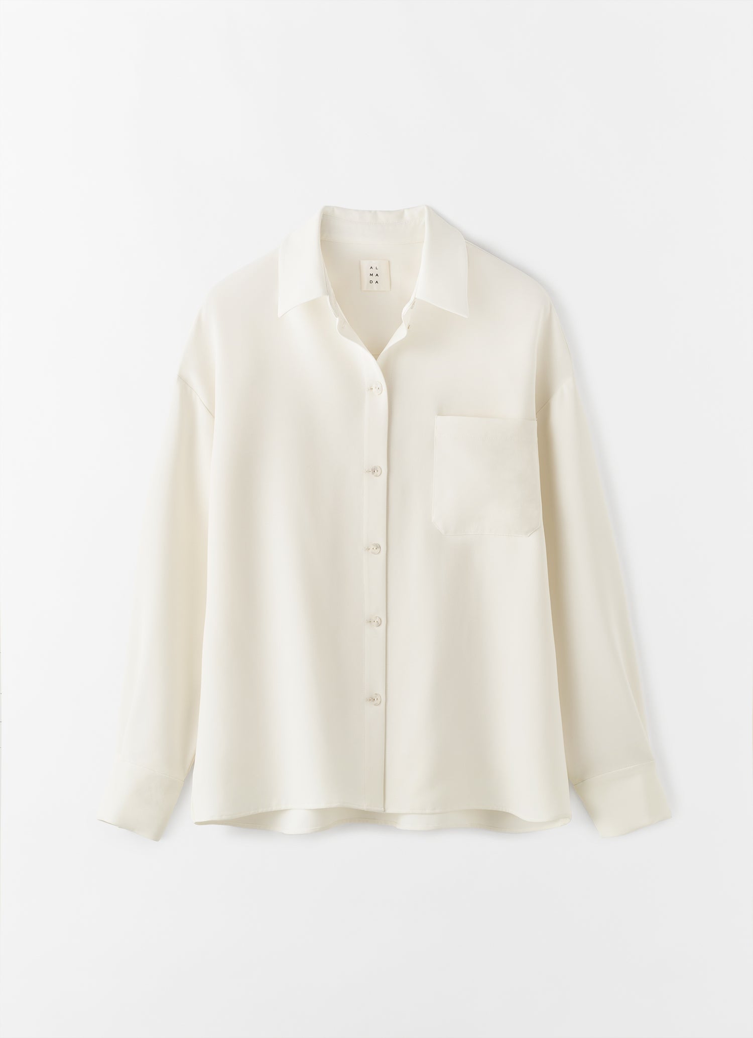 Finn Crepe Shirt, cream