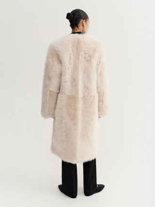 Gemma Shearling Coat, cream