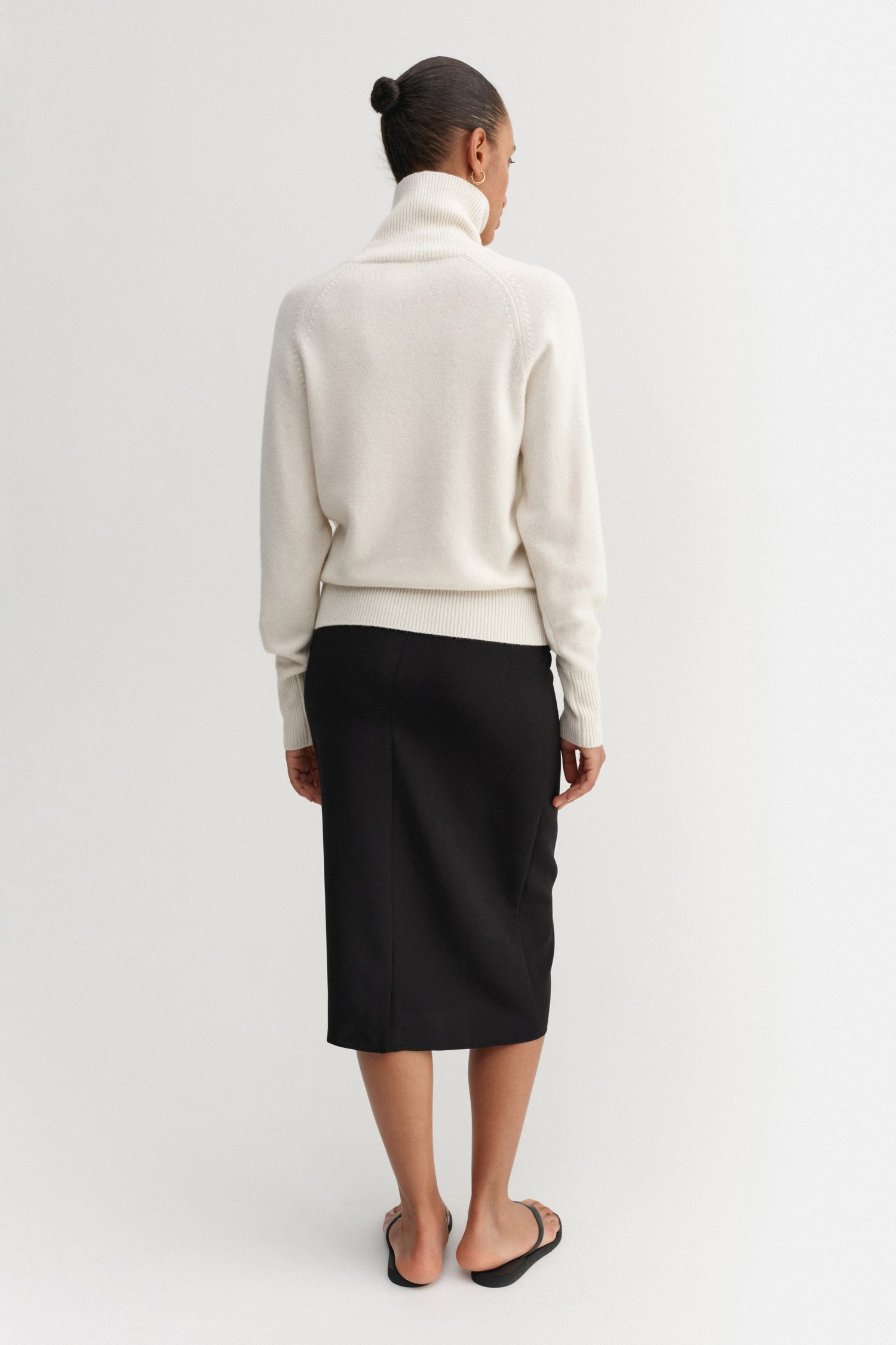 Gigi Turtleneck Sweater, cream