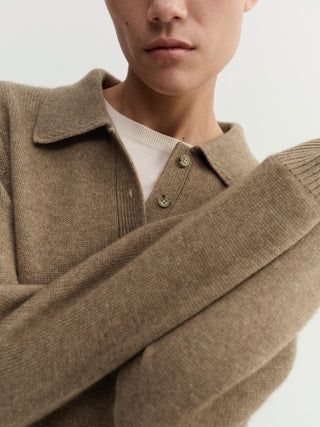 Gine Polo Sweater, hazel