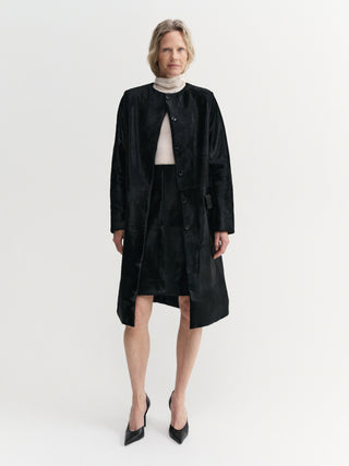 Harlow Pony Coat, black
