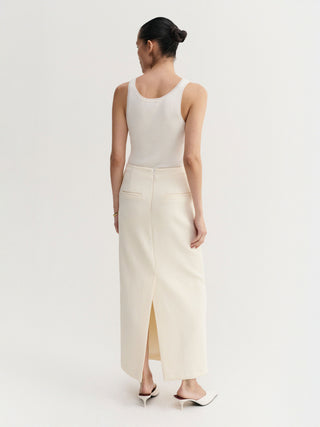 Indy Rib Top, cream