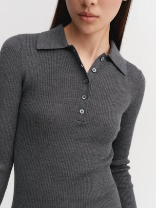 Jules Rib Top, grey