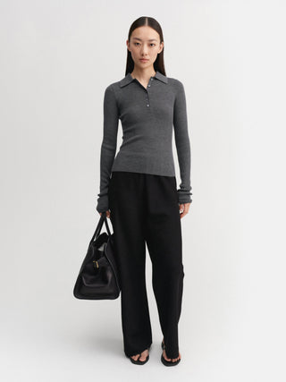 Jules Rib Top, grey